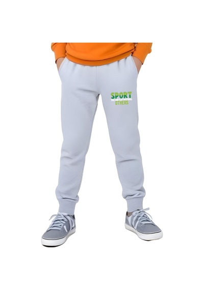 Erkek Çocuk Sport Baskılı Sıfır Yaka Mevslimlik Alt-üst Takım Turuncu