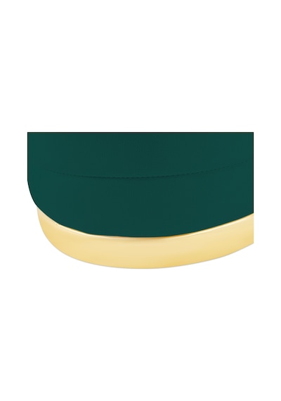 Lungo Roller Gold Kaplama Luxery Puf-yeşil Babyface Kumaş Pofuduk Oturma Pufu&makyaj Pufu&bench