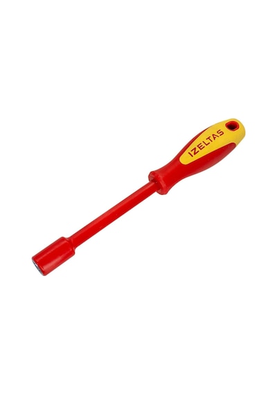 İzeltaş 4773190100 1000V Süngüsü İzoleli Lokma Uçlu Tornavida 10 MM
