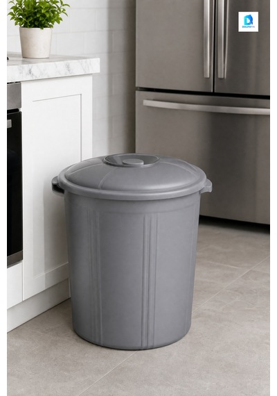 Eko Büyük Çöp Kovası 90 L Plastik, 55 X 53 X 64 Cm