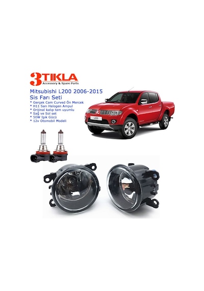 Mitsubishi L200 2010-2015 Sis Farı Set Oem: 8200074008