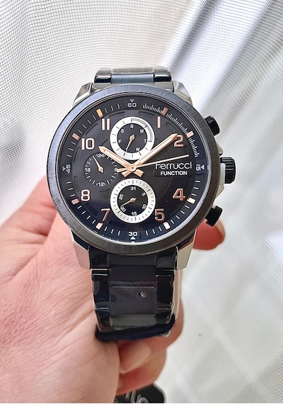 Ferrucci Fc 63338 Fonksiyonlu Çelik Kordon Trend Erkek Kol Saati