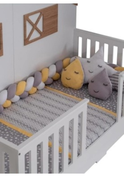 Tiffany Satürn Montessori Kenar Koruma Ve Örgü Seti Sarı Beyaz - Sarı