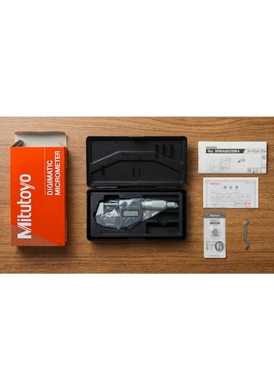 Mitutoyo 293-240-30 Dijital Dış Çap Mikrometresi 0-25 Mm Ip65 Yüksek Hassasiyetli Ölçüm Aleti