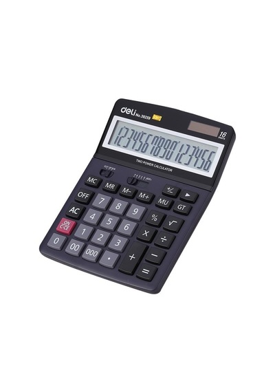 Hesap Makinesi 16 Digit Siyah Çok Renkli