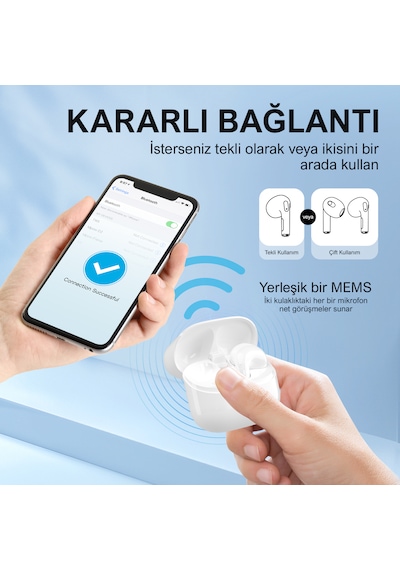 Bix TW5 Soundcraft Bluetooth 5.3 Tws Kablosuz Kulak İçi Kulaklık