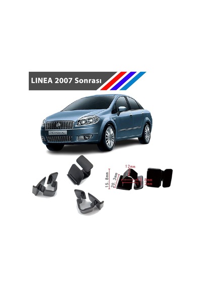 Fiat Linea Kaput İzalatör Klipsi 2007 Sonrası 50 Adetli Paket