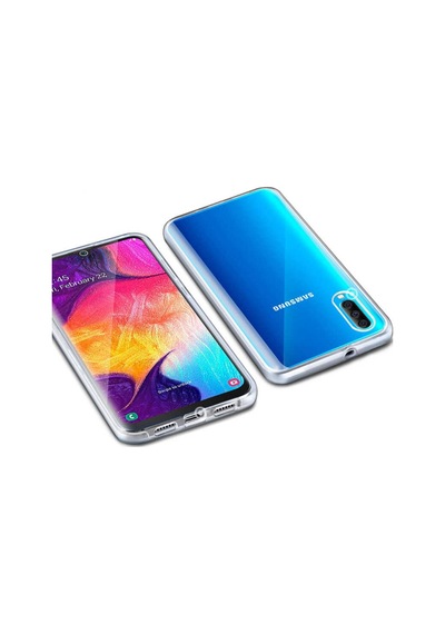 Galaxy A02 Kılıf Zore Enjoy 360 Derece Tam Kaplayan Silikon Kılıf Renksiz