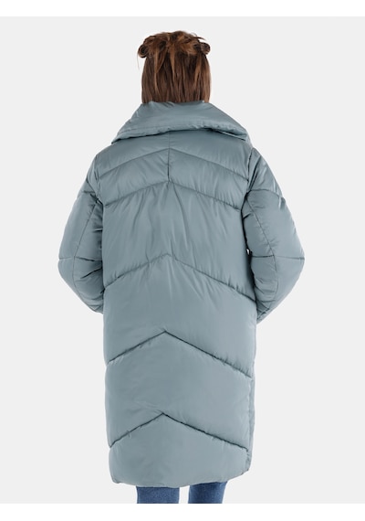 Colin's Colins Regular Fit Şişme Uzun Cepli Yeşil Kadın Kaban Cl1065792 Mint Yeşili