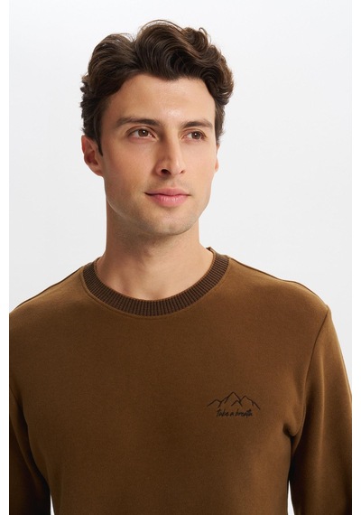 AR-MA Arma Erkek Regular Fit Örme Selanik Sweatshirt %65 Pamuk %35 Polyester, Karbon Fırçalı, Basic Bisiklet Yaka K30124698902 Kahverengi-k7 AR-MA Arma Erkek Regular Fit Örme Selanik Sweatshirt %65 Pamuk %35 Polyester, Karbon Fırçalı, Basic Bisiklet Yaka K30124698902 Kahverengi-k7