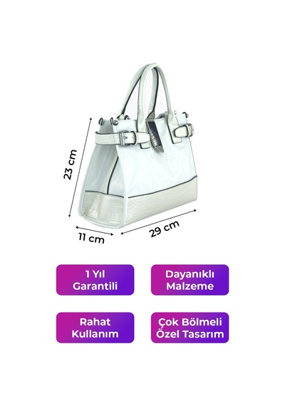 Kriste Bell Kadın Çantası Beyaz 26328 Beyaz