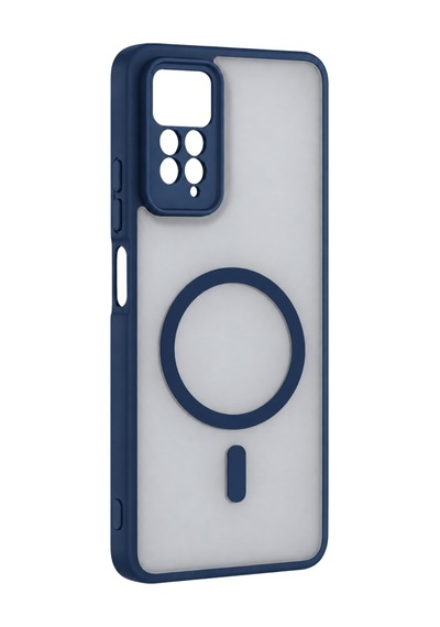 Xiaomi Redmi Note 11 Pro Loji Magsafe Kapak - Mavi Çok Renkli