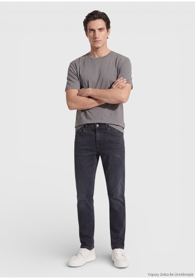 Ramsey Antrasit Slim Fit Denim Pamuk Karışımlı Pantolon antrasit hard Coal