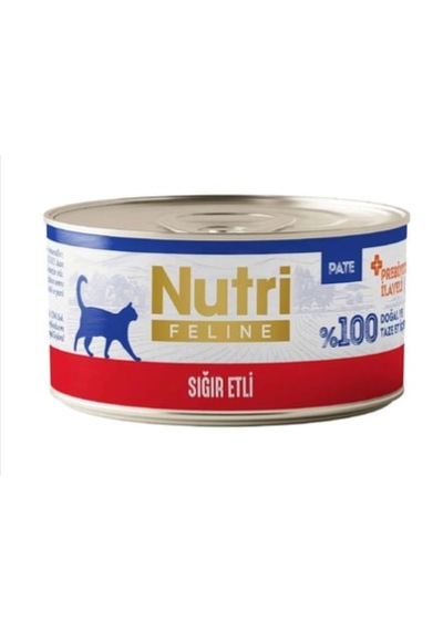 Nutri Feline Sığır Etli Tahılsız Kedi Konserves 70 Gr