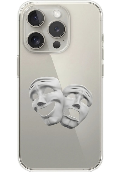 Apple Uyumlu iPhone 12 Pro Şeffaf Kılıf Estetik Yüz 7 Tasarımlı