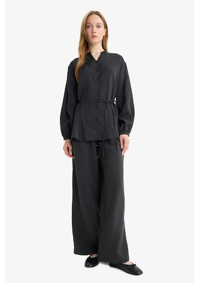 Defacto Wide Leg Geniş Paça Modal Pantolon F5246ax25auar214 Antrasit