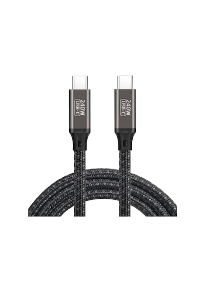 Zore Qg02 Type-c To Type-c Pd3.1 Data Kablosu 240w 480mbps 0.5 Metre
