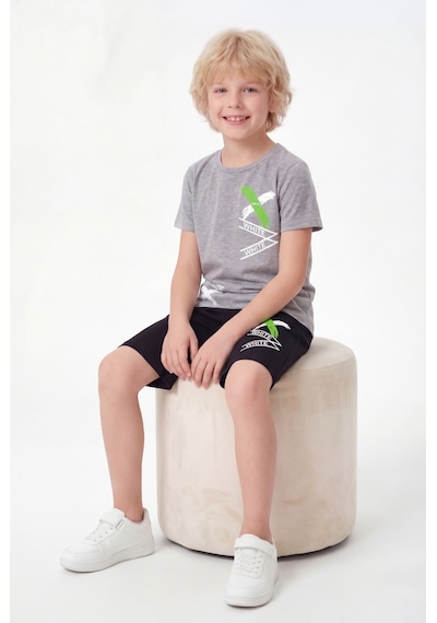 Panios Kids X White Baskı Detaylı Yuvarlak Yaka Yazlık Erkek Çocuk Alt Üst Takım Gri Panios Kids X White Baskı Detaylı Yuvarlak Yaka Yazlık Erkek Çocuk Alt Üst Takım Gri