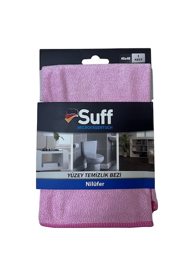 Nilüfer Mikrofiber Yüzey Temizlik Bezi 40 X 40 Cm, Pembe