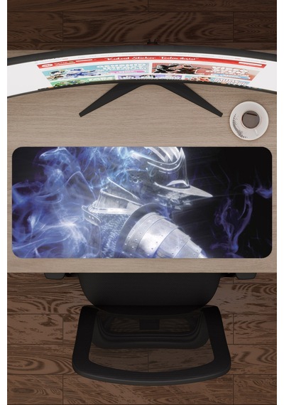 Demon's Souls Kaymaz Dikişli Kauçuk Oyuncu Mousepad V2 - 70x30 Xl Gaming Mouse Pad Fare Altlığı