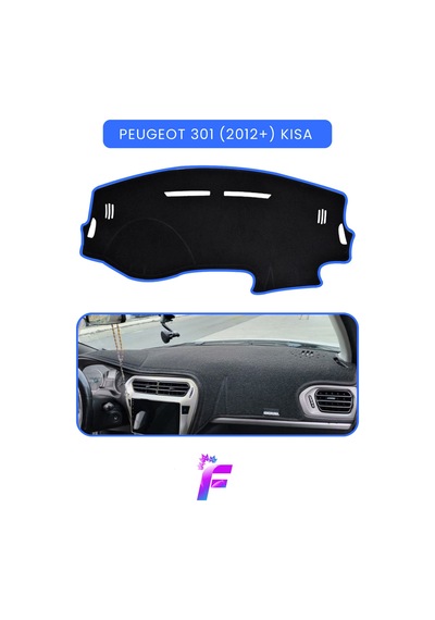 Peugeot 301 2012+ Kısa Kasa Uyumlu Torpido Örtüsü Çatlama Ve Isıya Karşı Tam Koruma T83 Torpido Halısı
