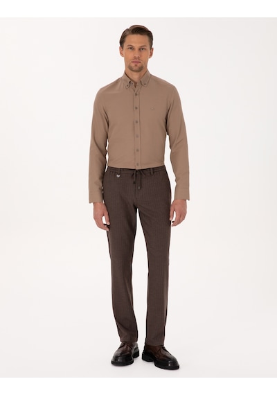 Pierre Cardin Erkek Açık Kahverengi Pantolon 50311807-vr002