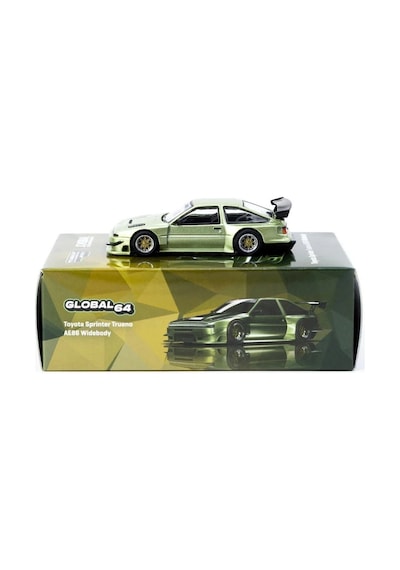 Eco Lounge 1/64 Toyota Sprinter Trueno Ae86 Widebody Green - Designed By Jon Sibal
