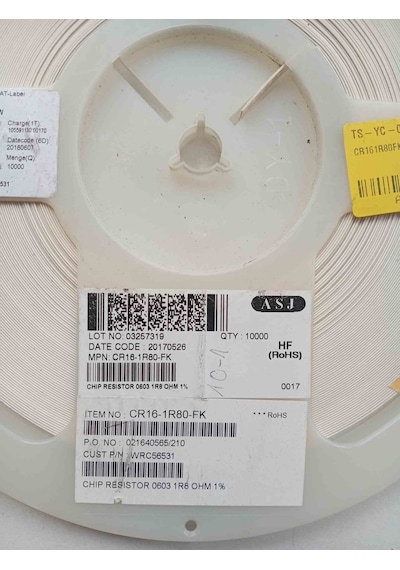 Cr161r80fk 1.8r 603 Smd Direnç 500 Adet