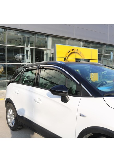 Opel Crossland Ferrous Kromlu Cam Rüzgarlığı 4 Parça 2021 Ve Üstü