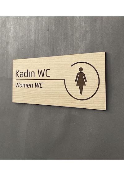 Meşe Serisi Natural WC Yönlendirme Seti