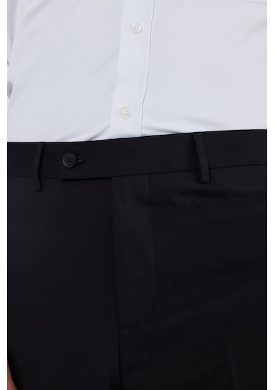 İmza Siyah Yan Cep Açık Paça Comfort Fit Esnek Classic Pantolon 1003250907 Siyah