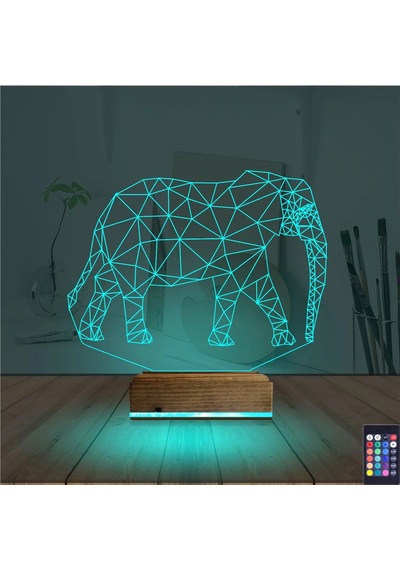Luvivia Fil 3d Lamba - Masa Gece Lambası V3 Şeffaf