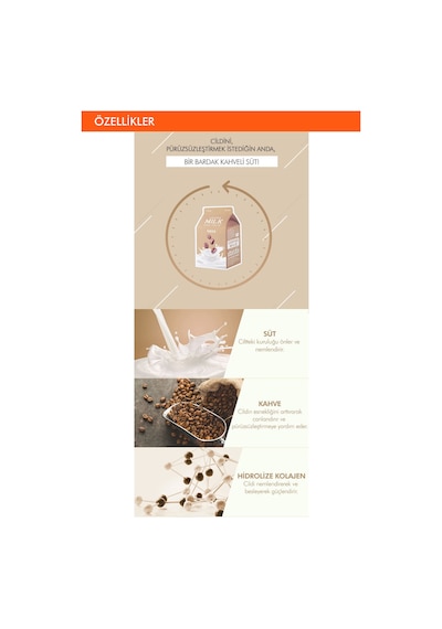 Missha  Yaprak Maske(Kahve-Süt) APIEU Coffee Milk One-Pack