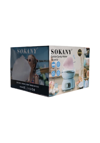 Sokany Ev Tipi Pamuk Şeker Makinesi Mavi Sk-07072