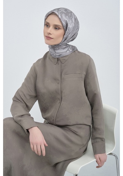 Armine Saf İpek Sura Eşarp-2026 İlkbahar-yaz- 953700d Gri