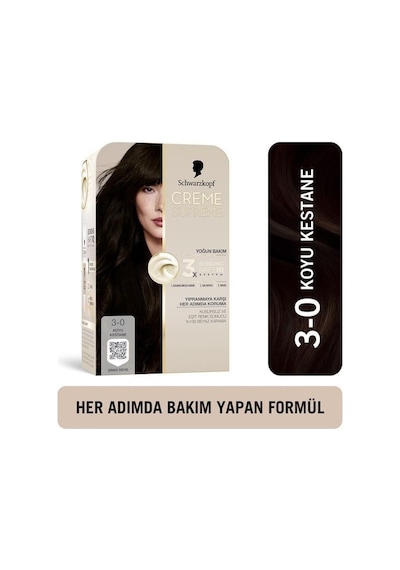 Schwarzkopf Creme Supreme Kit Boya 3-0 K.kestane