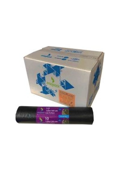 Ersopack Endüstriyel 120X150Cm Çöp Torbası 1 Koli 10 Adet Rulo