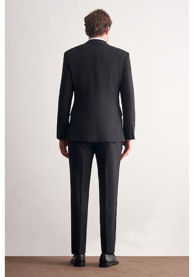 İmza Siyah Kırlangıç Yaka Tam Astar 6 Drop Slim Fit Esnek Takım Elbise 1001265163