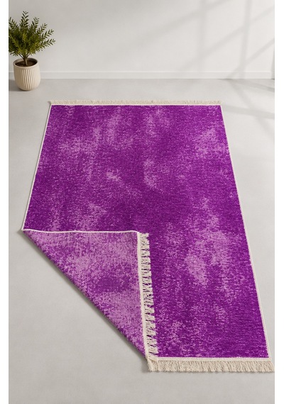 Kilim Paspas Çok Amaçlı Halı Makinede Yıkanabilir Toz Yapmaz Lila