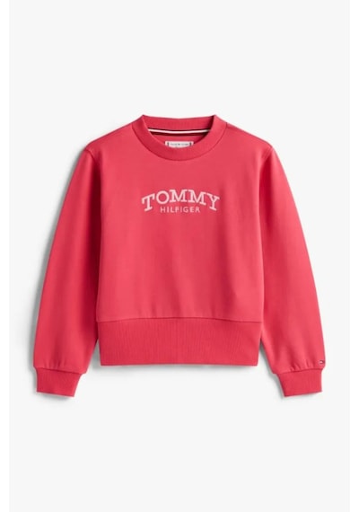 Tommy Hilfiger Kız Çocuk Geniş Bel Bantlı Nakış Logolu Sweatshirt - Koyu Pembe Çok Renkli Tommy Hilfiger Kız Çocuk Geniş Bel Bantlı Nakış Logolu Sweatshirt - Koyu Pembe Çok Renkli