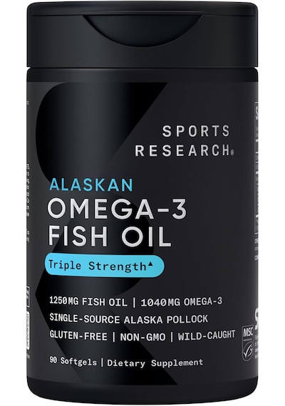 Sports Research Alaskan Omega-3 Fish Oil 90 Yumuşak Kapsül Usa Menşeii Orijinal Dmmedicineden