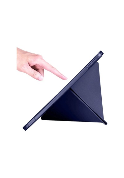 Apple Uyumlu iPad 2022 10.9 10.nesil Kılıf Kalemlikli Mars Tablet Kılıfı - Lacivert