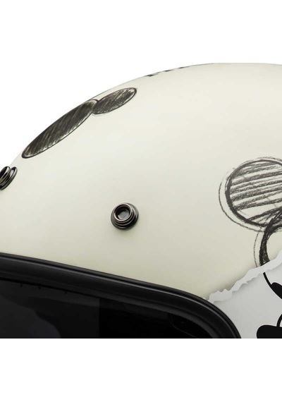 Hjc V31 Disney Mickey Sketch MC1SF Açık Kask-11387 Çok Renkli