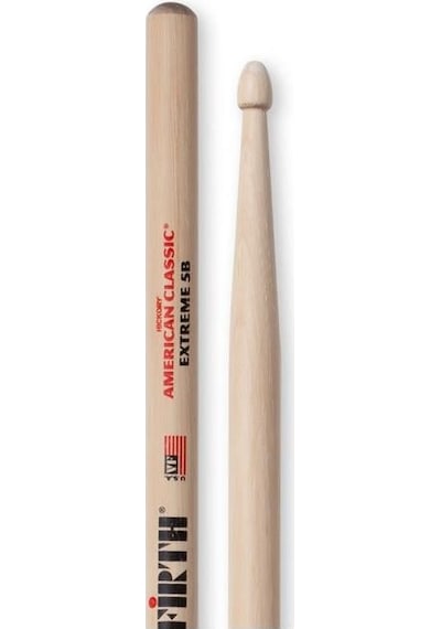 Vic Firth X5b American Classic Extreme 5b Baget Ekstra Uzunluk - Güçlü Vuruş - Amerikan Hickory