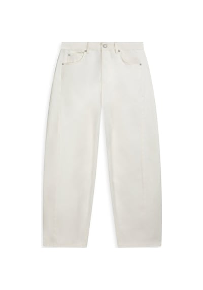 LTB Anna Barrel Fit Orta Bel Krem Jean Pantolon