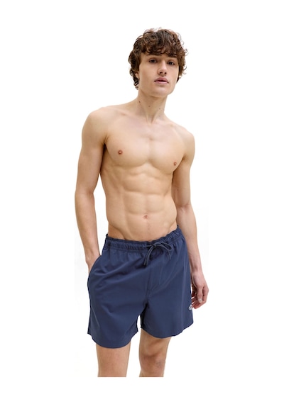 Jackjones Jack & Jones Jpstmauı Tropıc Solıd Swı Lacivert Erkek Deniz Şortu
