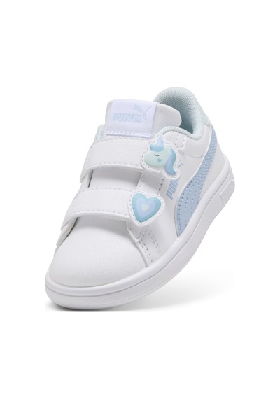 Puma Smash 3.0 Badges V Inf 397287-09 Ortopedik Bebek Çocuk Spor Ayakkabı Beyaz