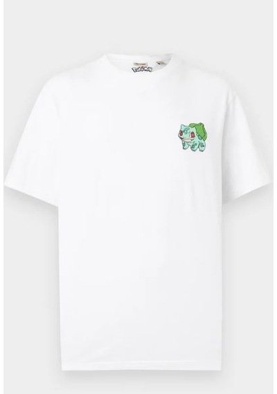 Only & Sons Erkek Pokemon Bulbasaur Figürlü Beyaz T-shirt - 22037659 Beyaz