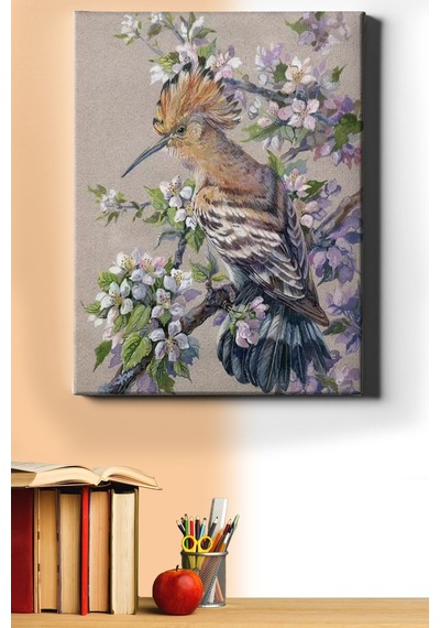 Webstyle Bahar Ve Kuş Sayılarla Boyama Seti Kasnaklı 40x50 Cm