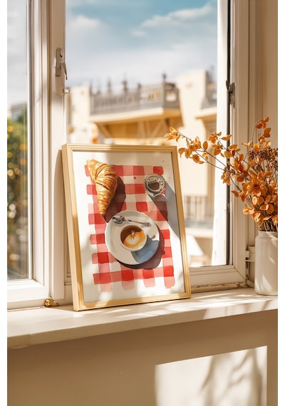 Gurme Mutfağı Temalı Ahşap Çerçeveli Poster Tablo 15